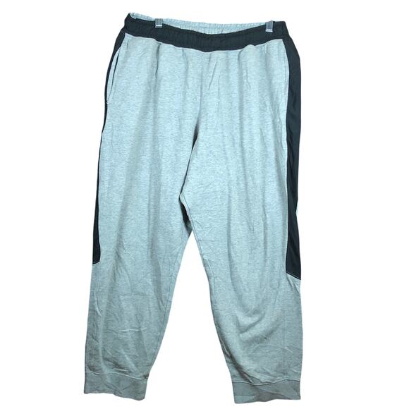 Nike Mens Sweatpants Gray Sportswear Hybrid Drawstring Cotton Blend XL - Picture 1 of 11